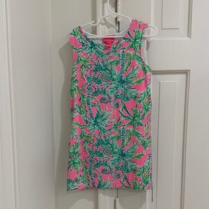 Lilly Pulitzer Pink and Green Tropical Print Set
